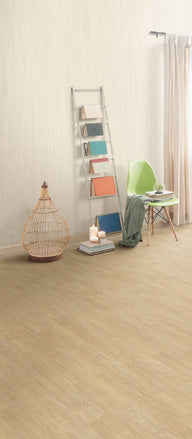 Pale White Oak houtlook interieurfolie toegepast in interieur