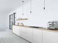 White Waves textiellook interieurfolie toegepast in interieur